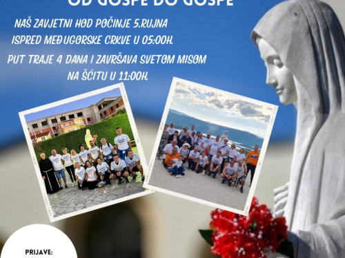 ''Od Gospe do Gospe'': Organizira se hodočašće iz Međugorja u Ramu