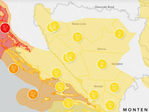 Upaljen žuti meteoalarm