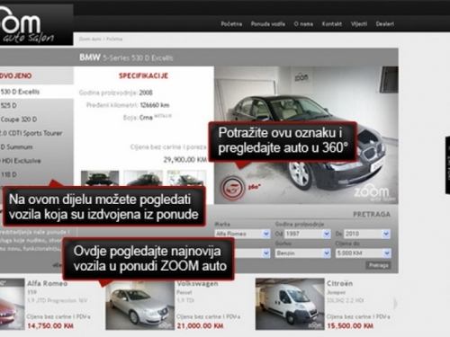 ZOOM Auto d.o.o. Vam ponosno predstavlja nove WEB stranice