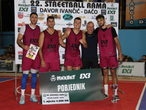 FOTO: 'Vlasenica IN Domić' pobjednik 22. Streetball Rama - Davor Ivančić Dačo