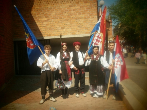 Foto: Mladež ramske zajednice na II. studentskom hodočašću u Mariju Bistricu