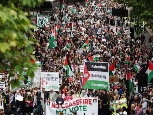 Tisuće u Londonu traže prekid vatre u Gazi
