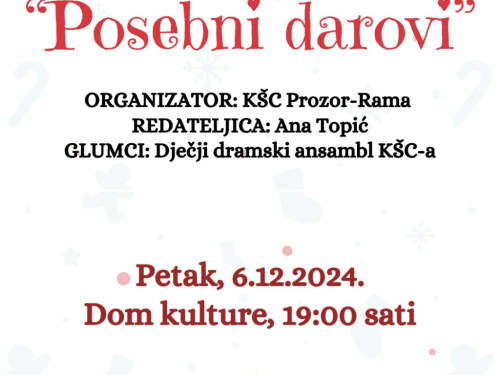 Advent u Rami: Predstava ''Posebni darovi''